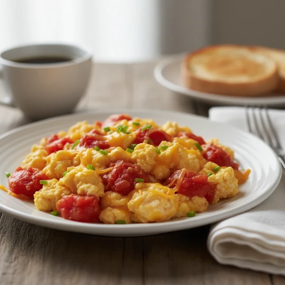 Tomato Cheese Scramble
