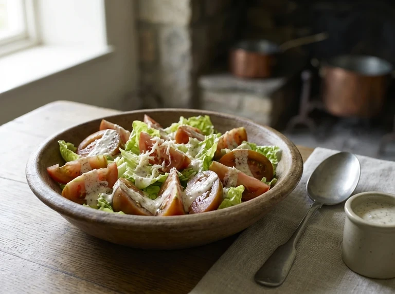 Tomato Salad, Horseradish Dressing