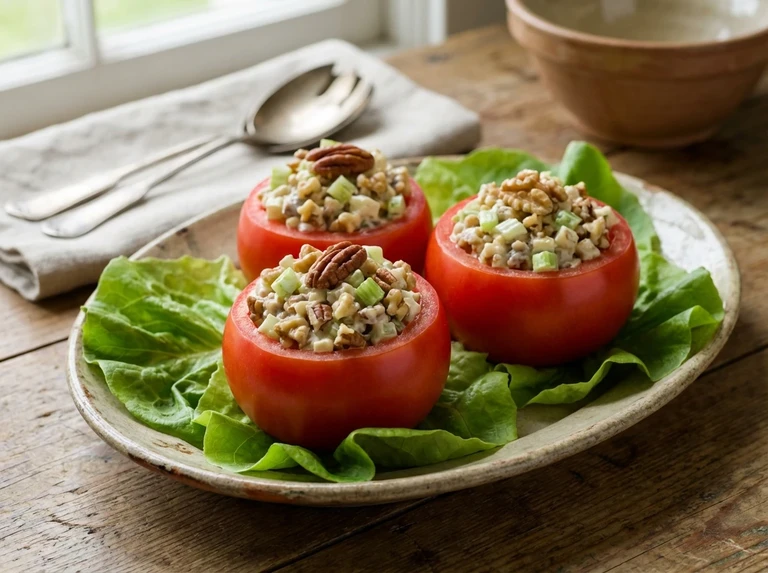 Tomatoes Stuffed with Nuts and Celery
