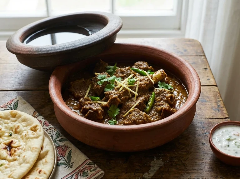 Traditional Slow-Cooked Meat or Chicken