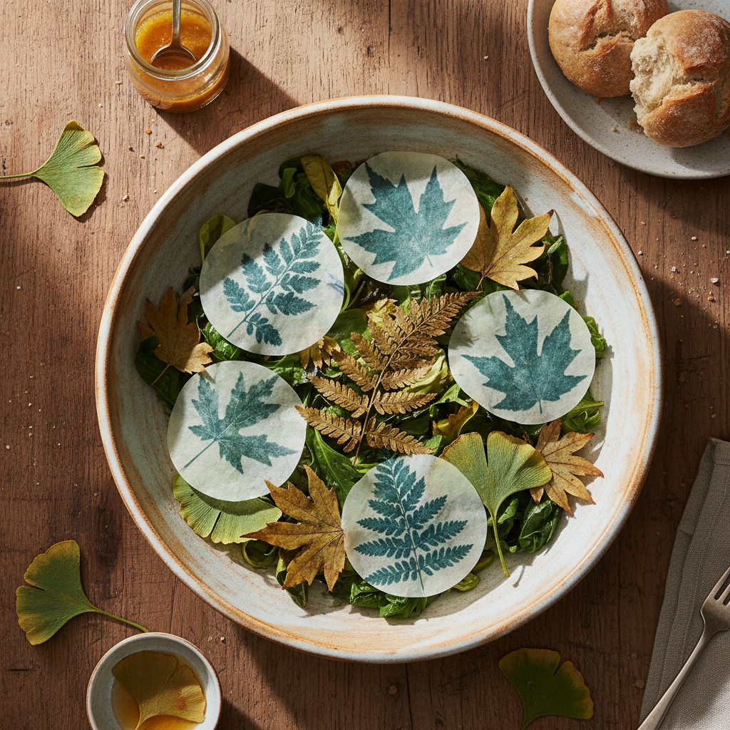 Sun Print Impressions of Leaves (Cyanotype Alternative)