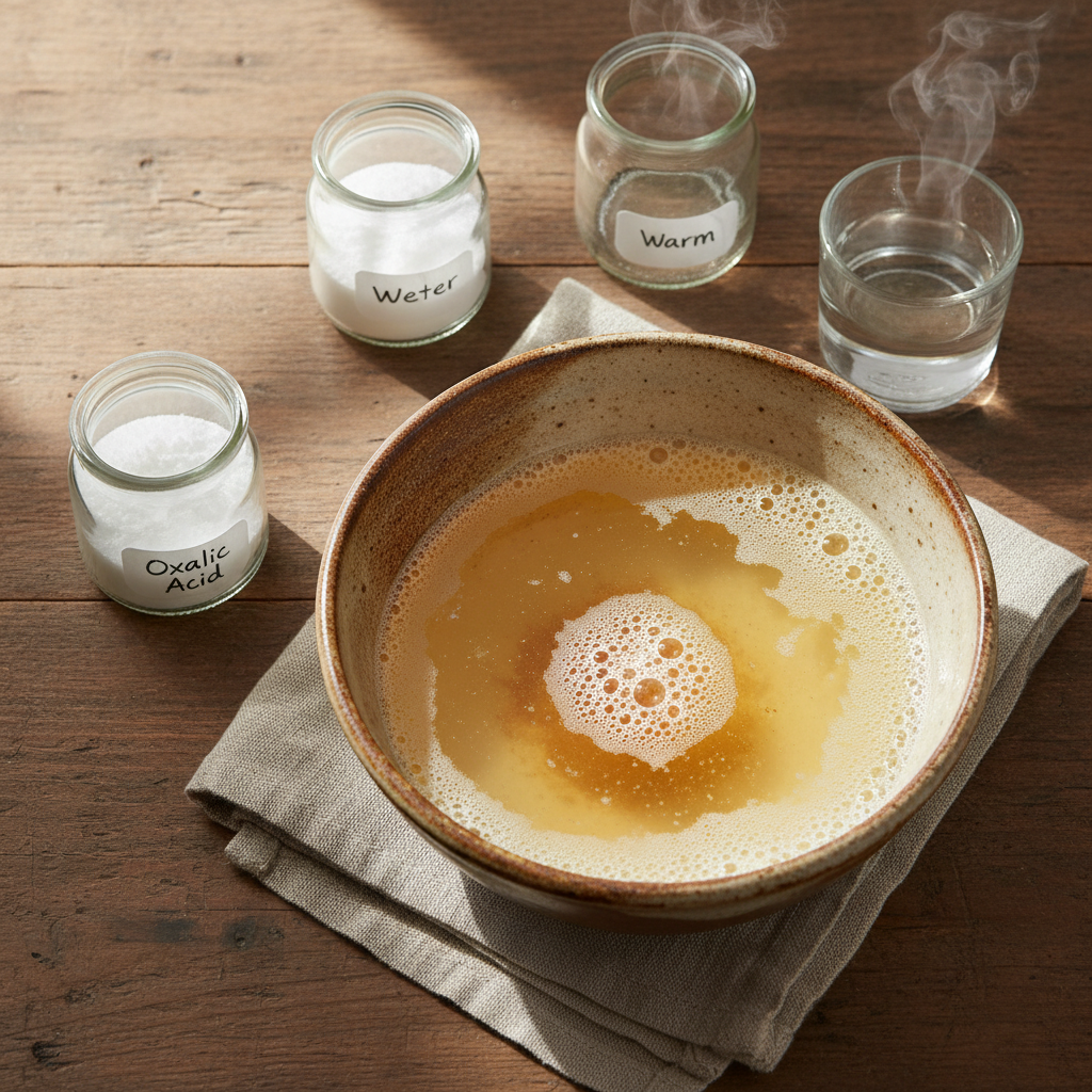 To Remove Ironmould (Rust Stains)