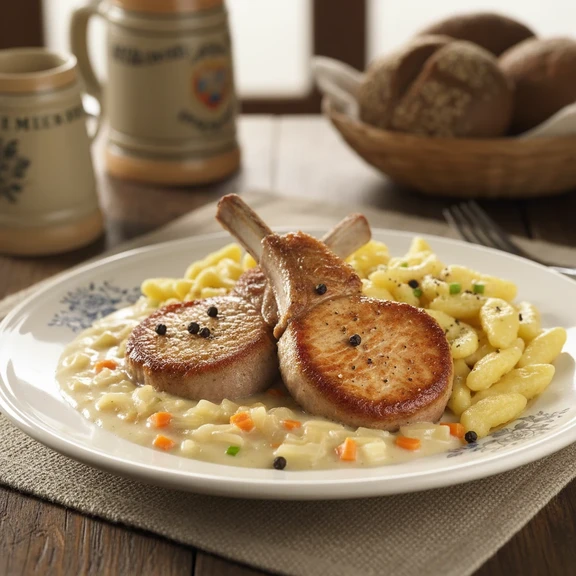 Veal Chops Bavarian