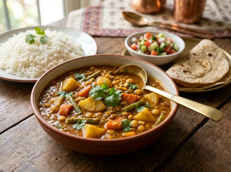 Vegetable Curry Without Meat or Chicken