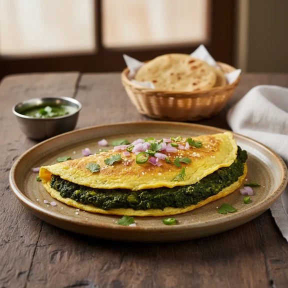 Vegetable Omelet (Spinach Variation)