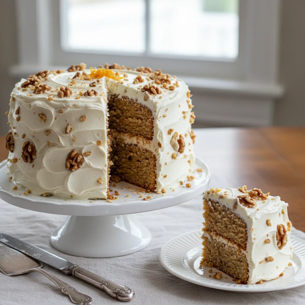Walnut Birthday Cake