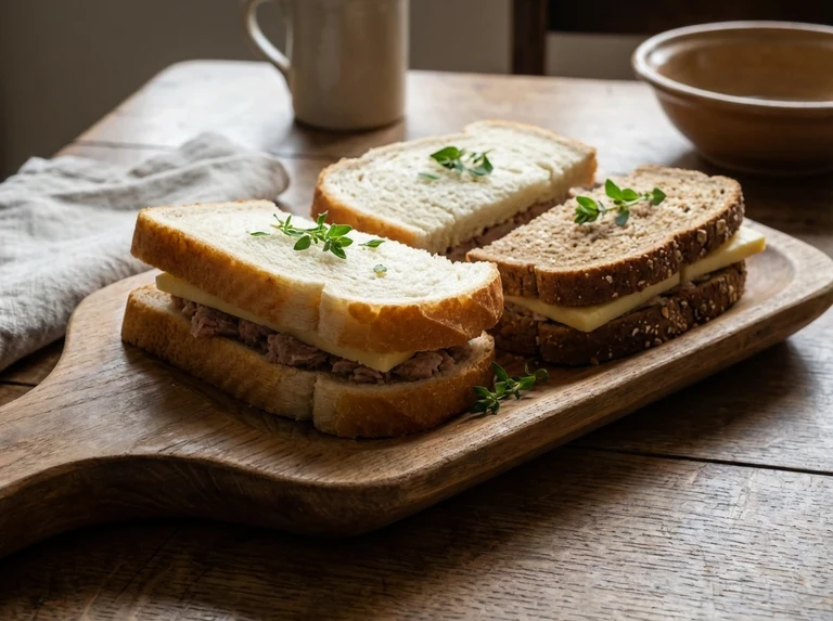 WHITE AND BROWN BREAD SANDWICHES