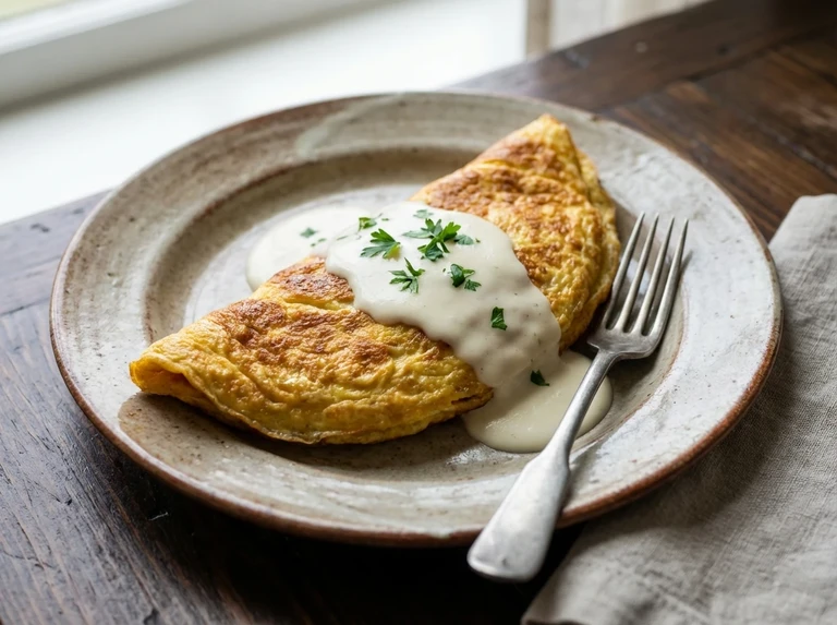 WHITE SAUCE OMELET