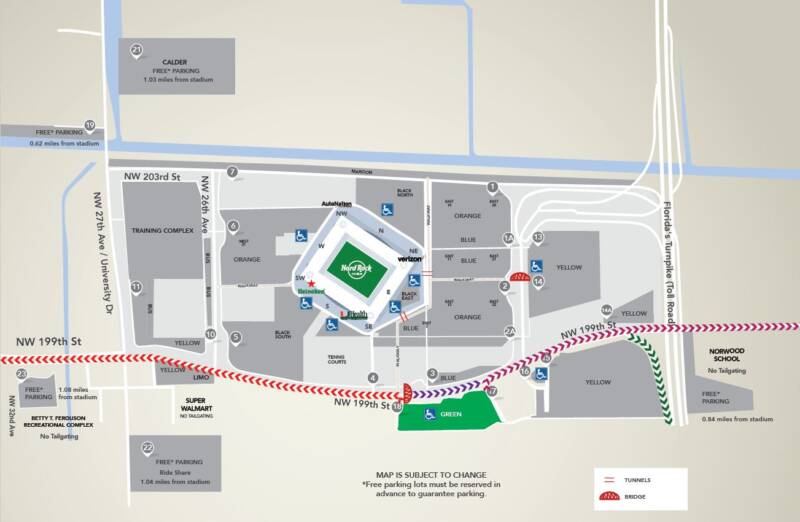 University Of Miami Parking Map 2021 Football Parking – University Of Miami Athletics