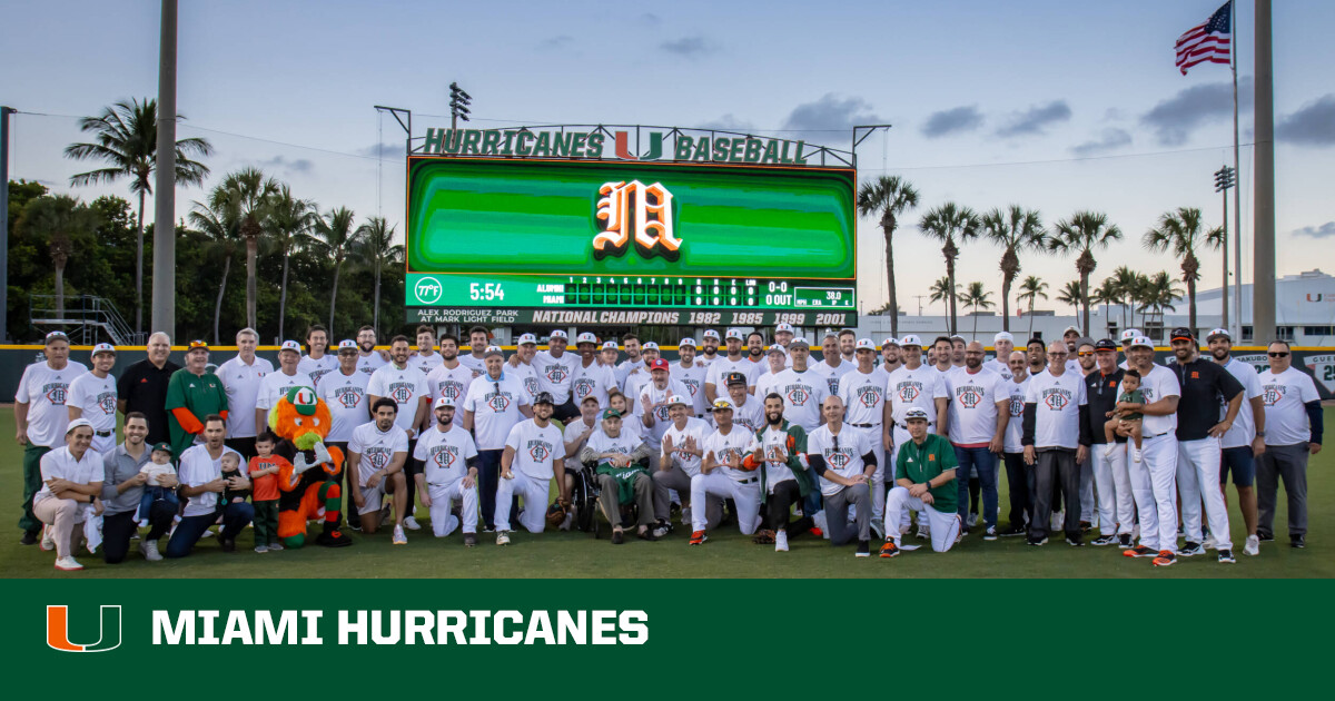 Miami Hurricanes Baseball, The baseball stadium is down the…