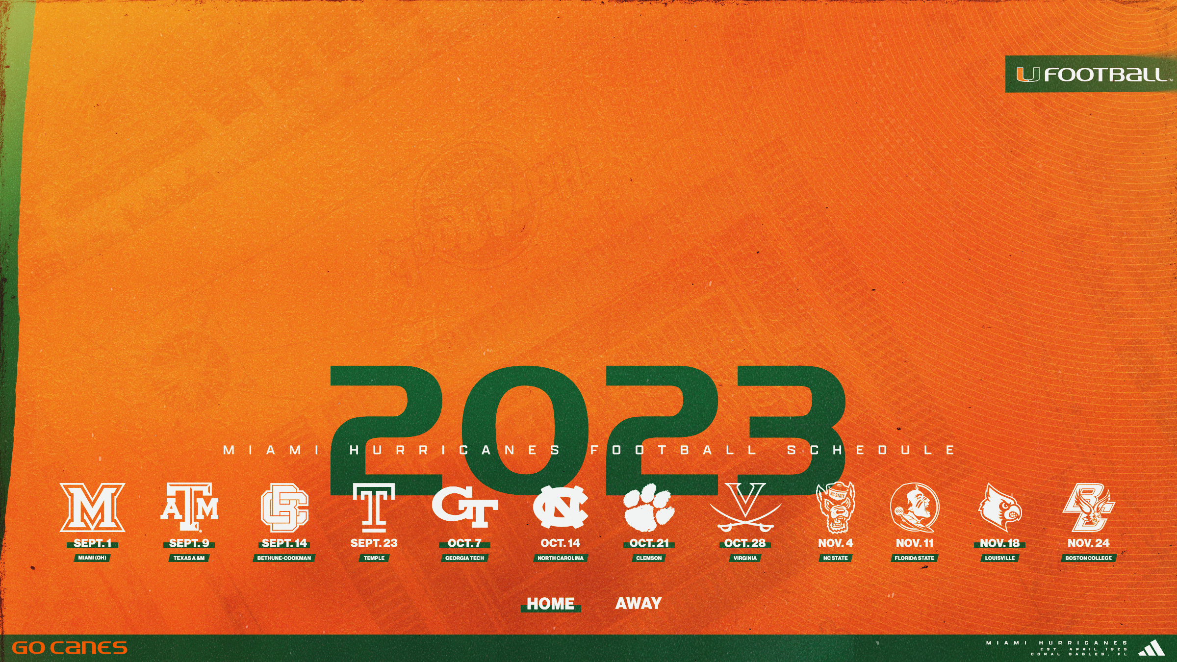 2023 Clemson Tigers Football Schedule: Download Smartphone Wallpaper