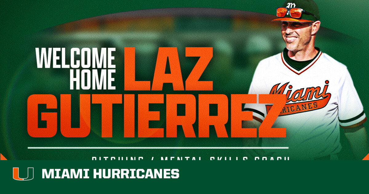 Laz Gutierrez Returns Home as Pitching Coach for Miami Baseball