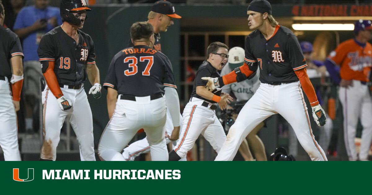 Miami Walks Off No. 3 Clemson, 3-2 – University of Miami Athletics