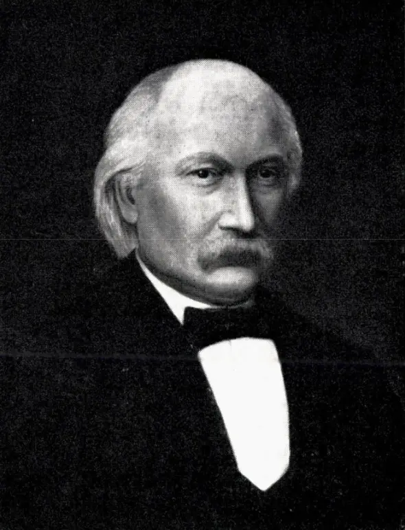🏛️ Jacob Wilhelm Nordan – Arkitekten bak Vestby kirke 🏛️ På bildet ser vi Jacob Wilhelm Nordan (1824–1892), arkitekten som tegnet Vestby kirke og mange andre kirker i Norge. Nordan var en av landets mest innflytelsesrike arkitekter på 1800-tallet og er kjent for sine nygotiske langkirker i teglstein. Dette portrettet er et oljemaleri malt av hans ektefelle, Henriette Dorothea Henius Nordan (1826–1903). Nordan formet norske kirkebygg i flere tiår og etterlot seg en varig arv innen norsk arkitekturhistorie. Foto: Henriette Dorothea Henius Nordan, Public domain, via Wikimedia Commons Public Domain https://commons.wikimedia.org/wiki/File:Jacob_Wilhelm_Nordan.jpg jacob-wilhelm-nordan-portrett Jacob Wilhelm Nordan – Arkitekten bak Vestby kirke Vestby, Vestby kirke, Jacob Wilhelm Nordan, arkitekt Nordan, nygotisk kirke, historiske kirker Norge, norske kirker, 1800-talls arkitektur, teglsteinskirker