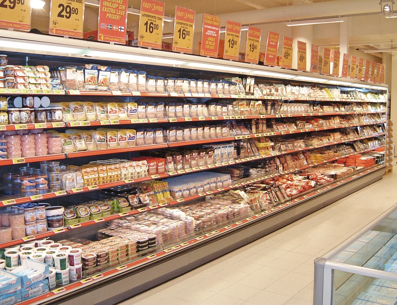 Norild K-10 Nordlys kjøledisk med seks plan og LED-belysning