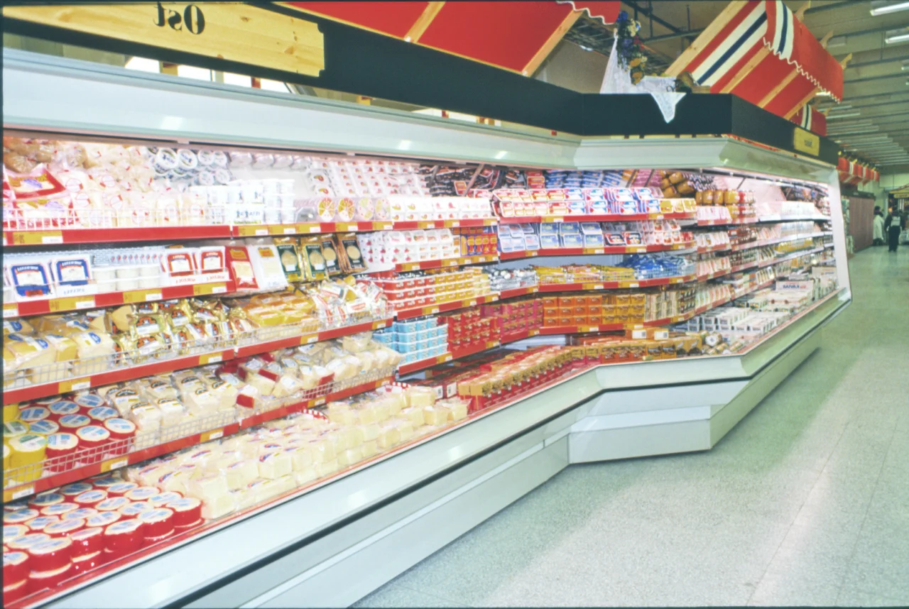 Femplans kjøledisk fra Norild med speiltopp og speil i rygg og endevanger som fikk disken til å se full ut fra alle vinkler