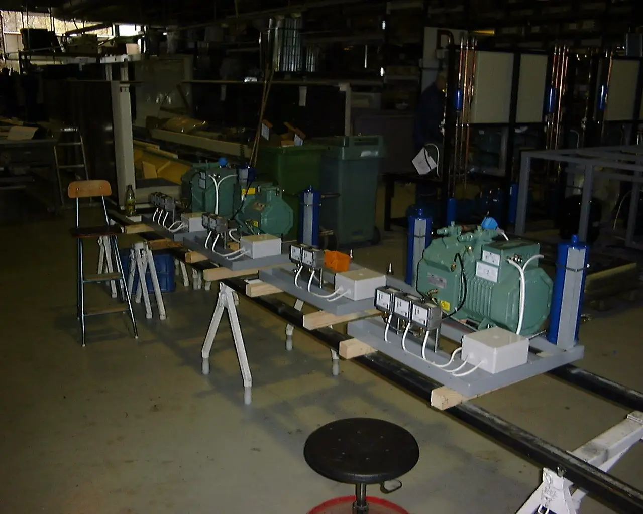 Ferdig montert maskinrack med Bitzer-kompressorer til VSO-energisystem hos Norild i Askim