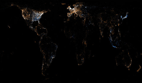 World map of Flickr and Twitter locations | Flickr - Photo Sharing!