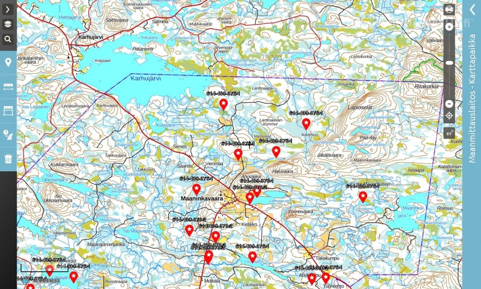 Maaninkavaara  määräala metsämaata *eniten tarjoavalle vaikka  vaunuparkiksi* maata Lapista – 