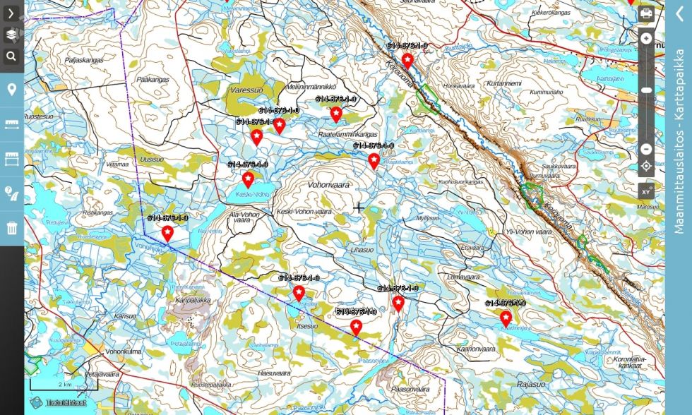 Maaninkavaara  määräala metsämaata *eniten tarjoavalle vaikka  vaunuparkiksi* maata Lapista – 