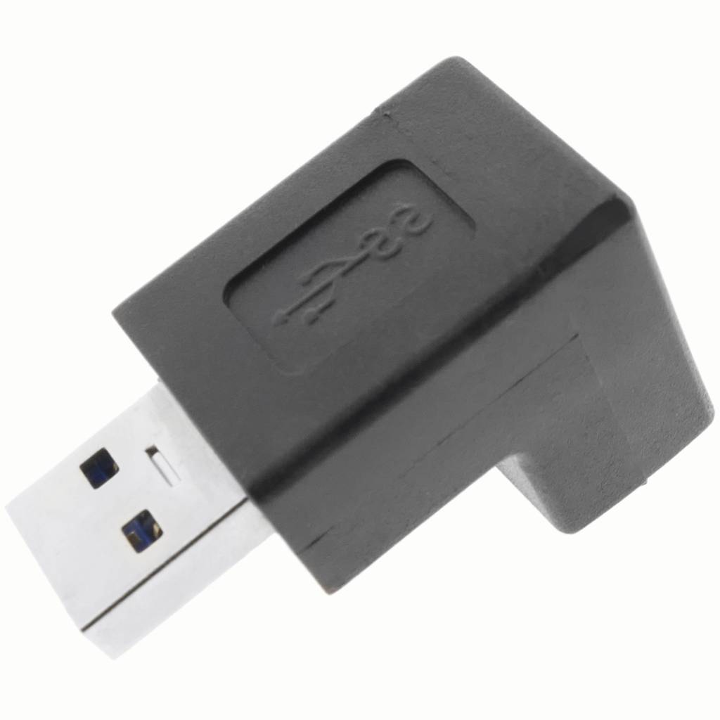 Adaptador USB 3.0 A macho a A hembra con ángulo