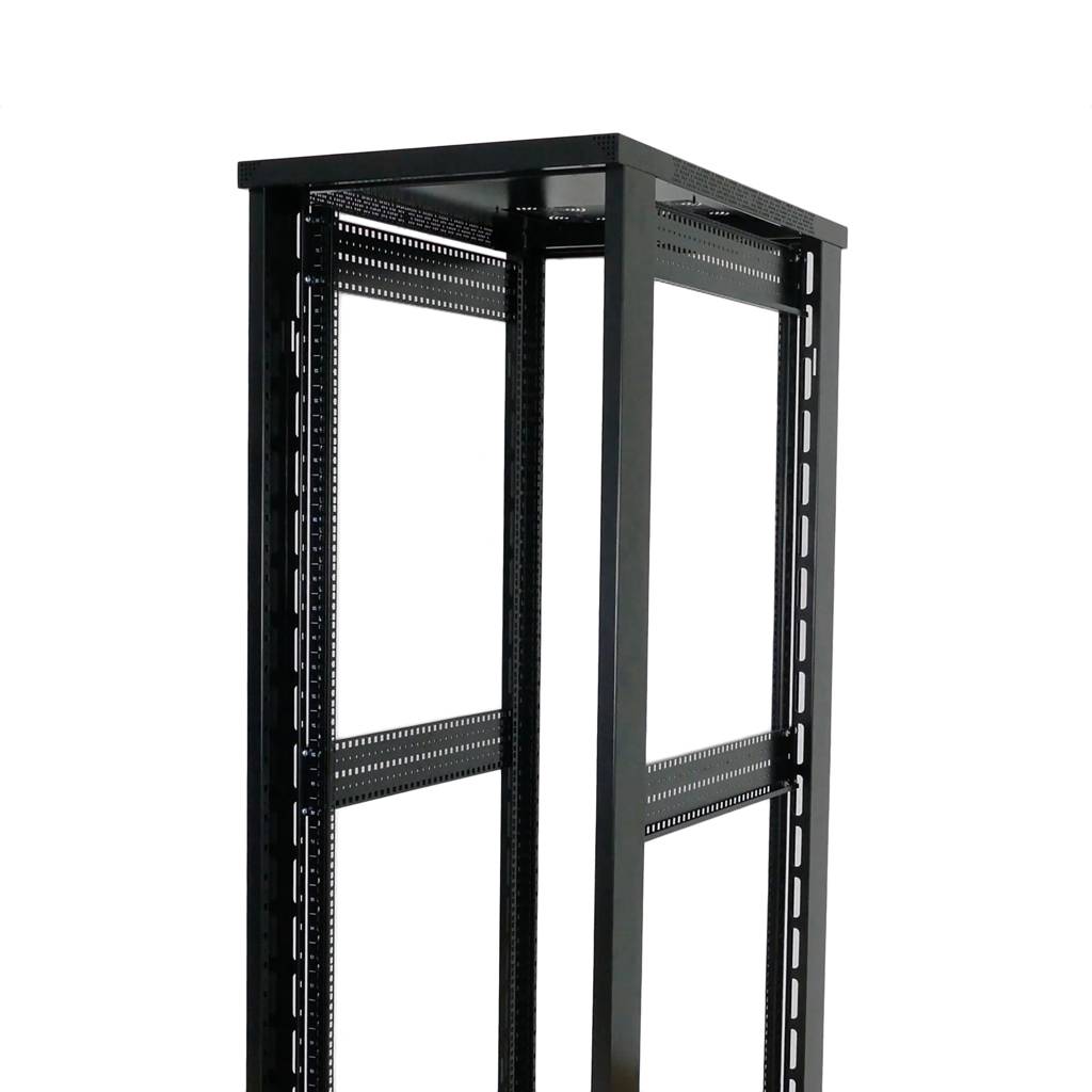 Armario Rack 20U 19” negro de pie con puerta de cristal 600 x 800 x 1000 mm