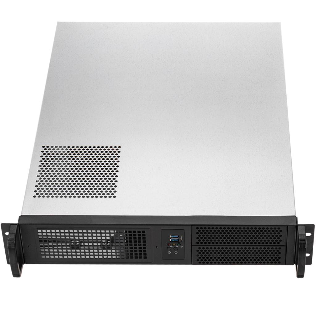 Caja para montaje en Rack 19” negra IPC ATX 2U 2 x 5.25" externas + 9 x 3.5" internas profundidad 660 mm