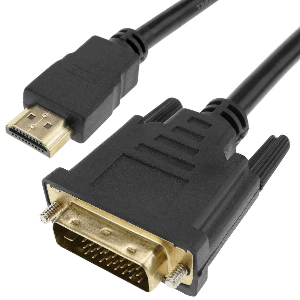 En la actualidad Maestro ~ lado Cable de 3 m de largo con conexión HDMI-A macho a DVI-D macho de color  negro - Hydrabazaar