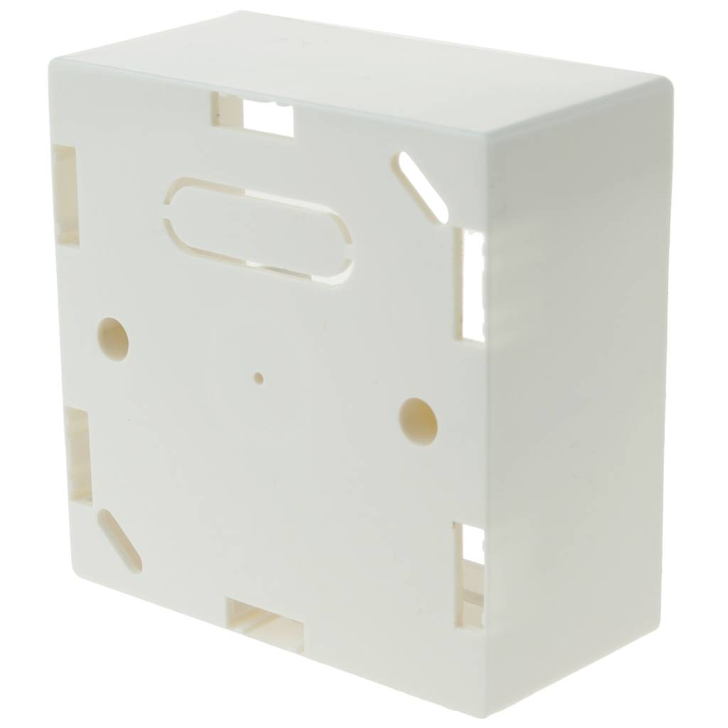 Caja de superficie para pared de 80 x 80 x 42 mm de color beige
