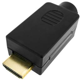 Conector HDMI con bloque de terminales para crimpar cable de video