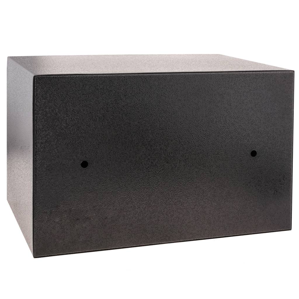 Caja fuerte de seguridad de acero negra con llaves 31 x 20 x 20 cm