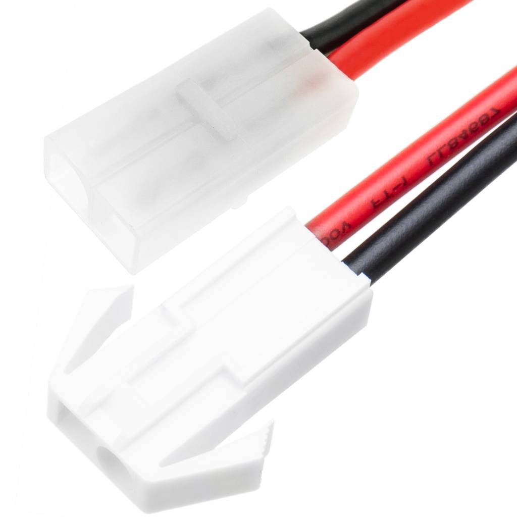 Cable adaptador con conector compatible con tamiya macho a minitamiya macho de 200 mm