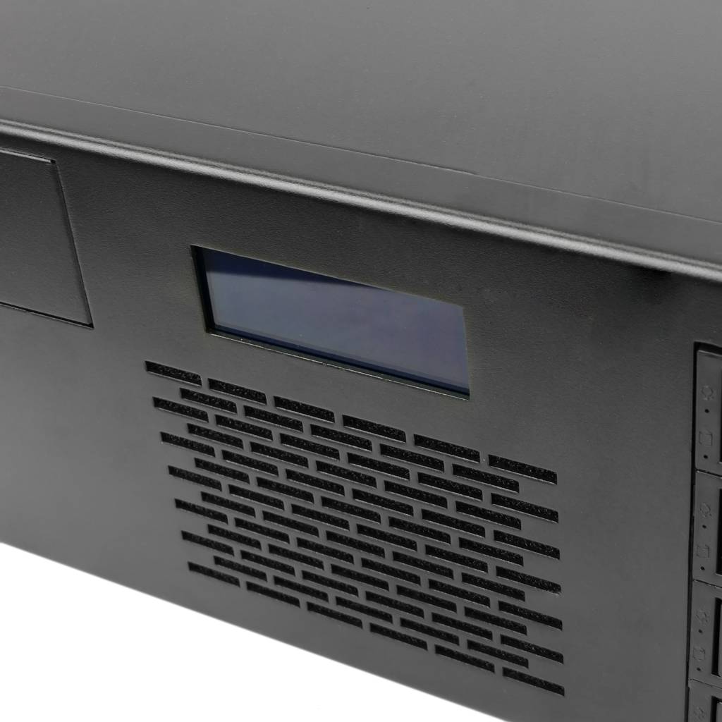 Caja para montaje en Rack 19” negra IPC microATX ATX 3U 2x5.25" 5x3.5" fondo 400mm
