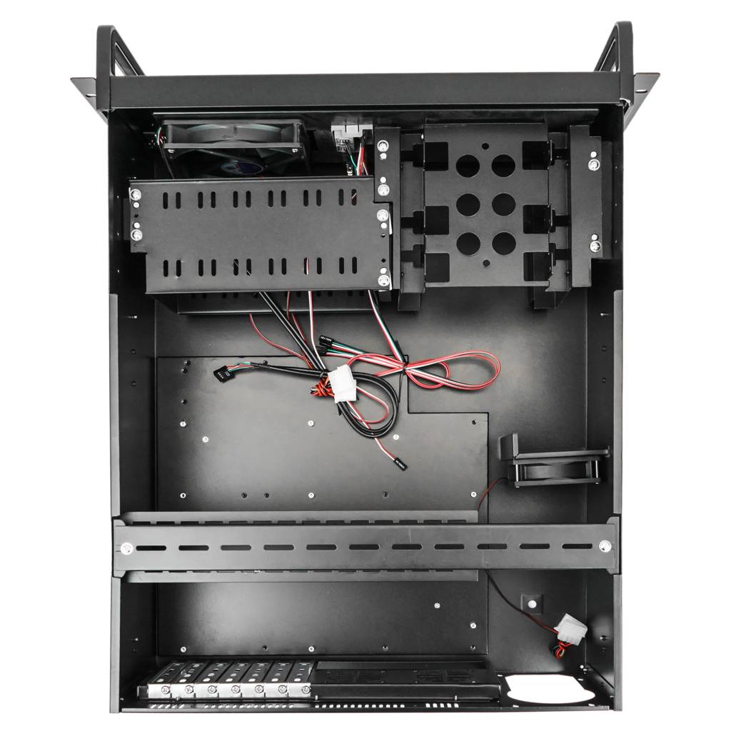 Caja para montaje en Rack 19” negra IPC ATX EATX 4U 2x5.25" 8x3.5" fondo 540mm