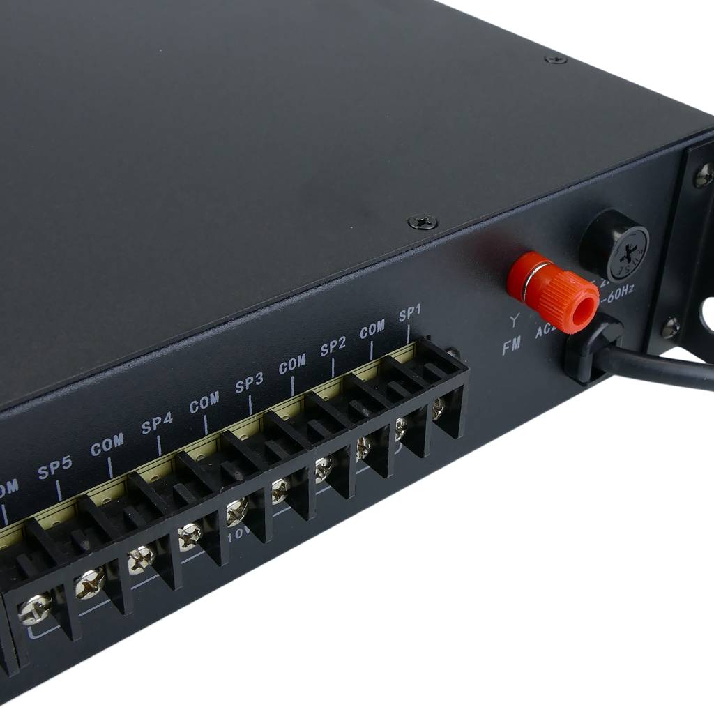 Amplificador profesional para sonorización de 150W 110V 5-Zona MIC AUX FM MP3