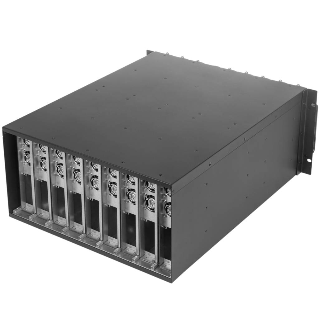 Caja para montaje en Rack 19” 5U F545 18x3.5" para 9 Atom Mini-ITX extraible
