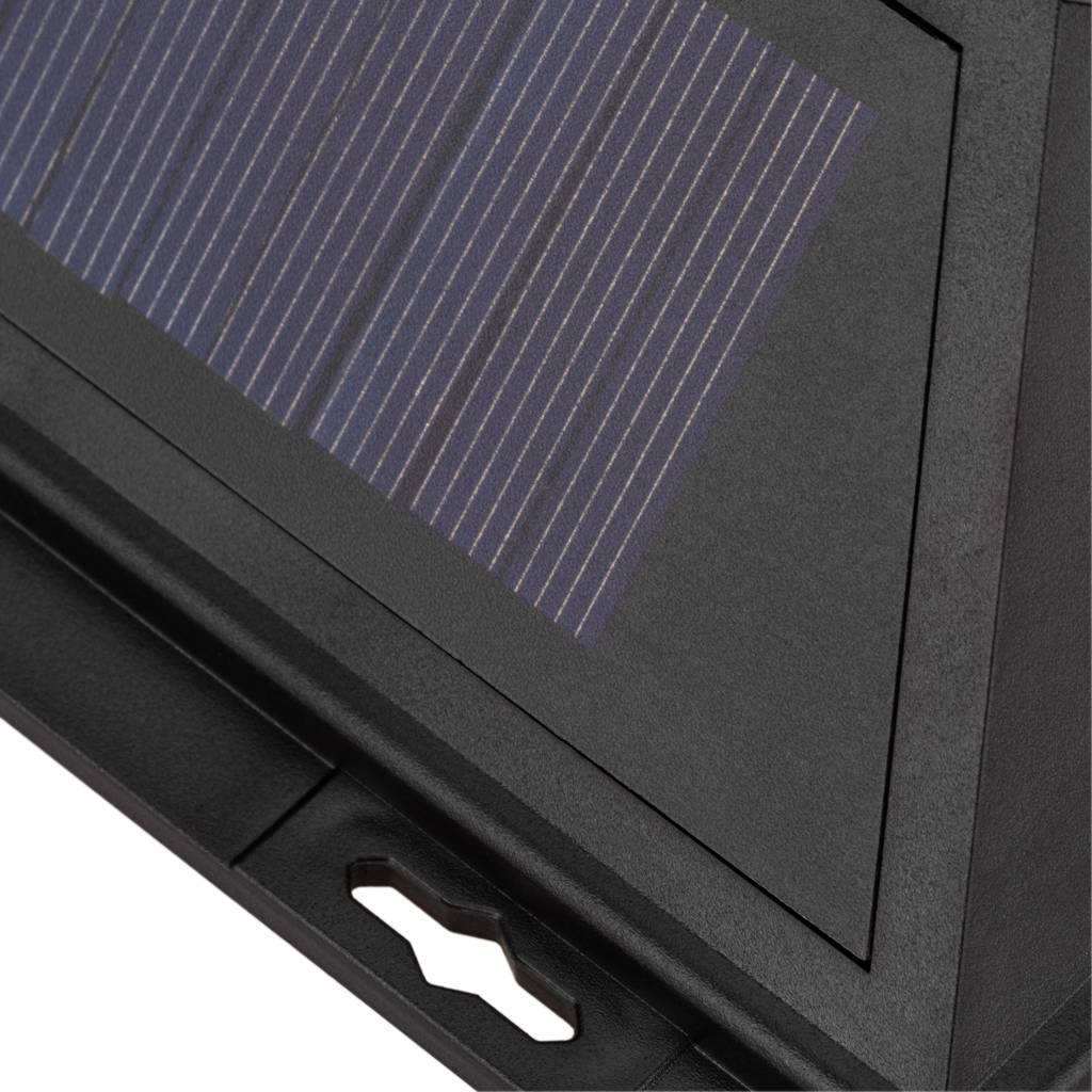 Aplique solar LED Lámpara recargable de pared con sensor de movimiento y oscuridad IP54 10W