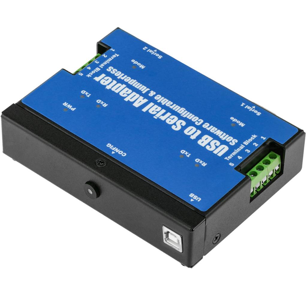 Adaptador USB a RS-422 RS485 Titan PRO 2-Port DINRail USB-2COMi PRO