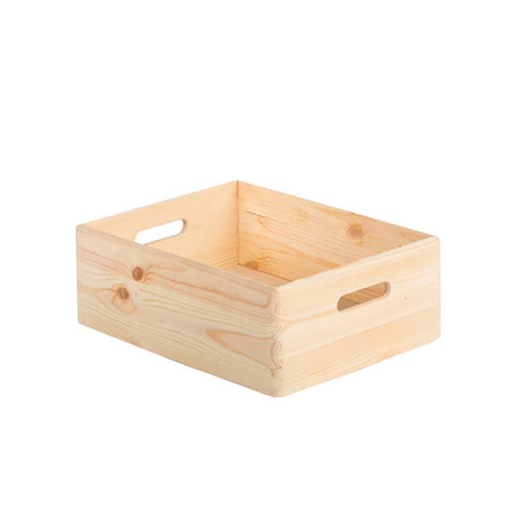 Caja de madera de pino sin tapa de 40 x 30 x 14 cm de Astigarraga
