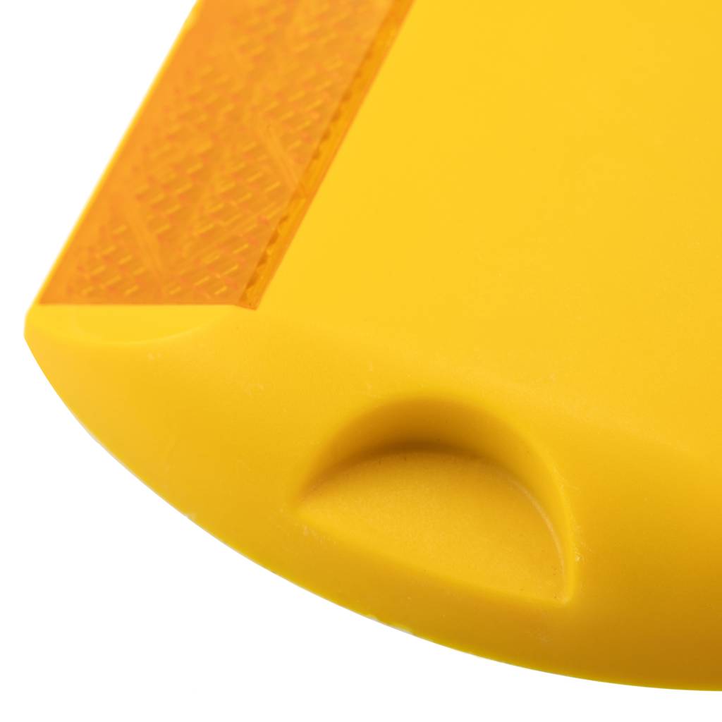 Baliza captafaros para suelo de plástico amarillo 103 x 87 x 20 mm