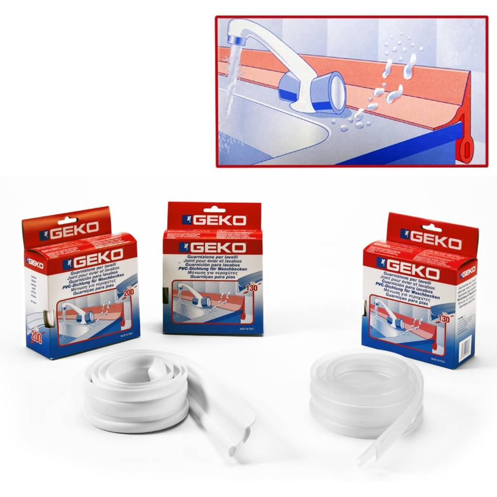 Burlete de PVC para evadir la humedad en el baño de 130 cm de Geko