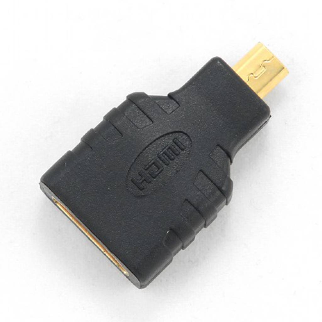 Adaptador micro HDMI hembra a HDMI macho de Gembird A-HDMI-FD