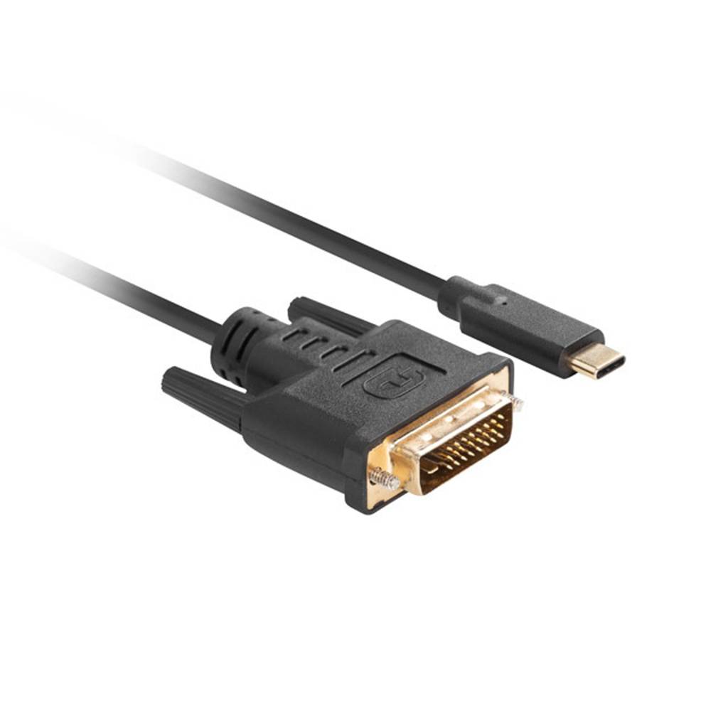 Cable adaptador de USB tipo C macho a DVI-D macho de 3 m de LanbergCA-CMDV-10CU-0030-BK