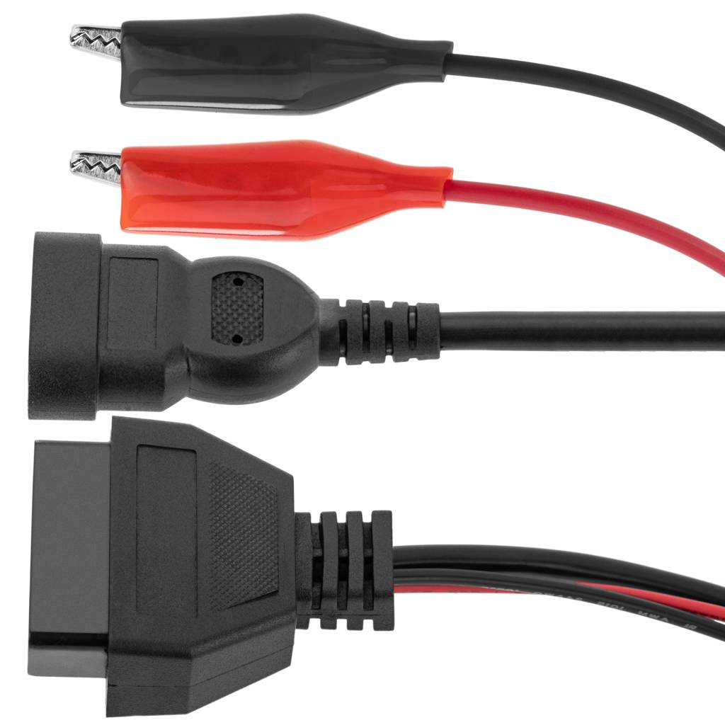 Cable adaptador OBD2 de 3 pines con 2 clips para coche compatible con FIAT