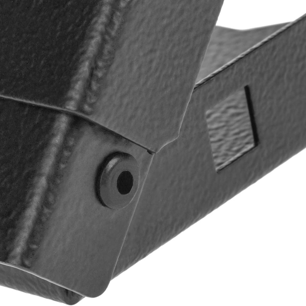 Bracket de pared negro Rack 19” 4U 500 mm