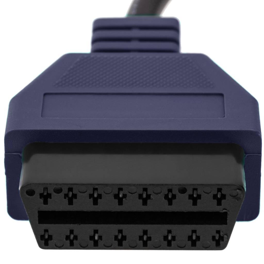 Cable adaptador OBD2 gris compatible con FIAT ECU Scan