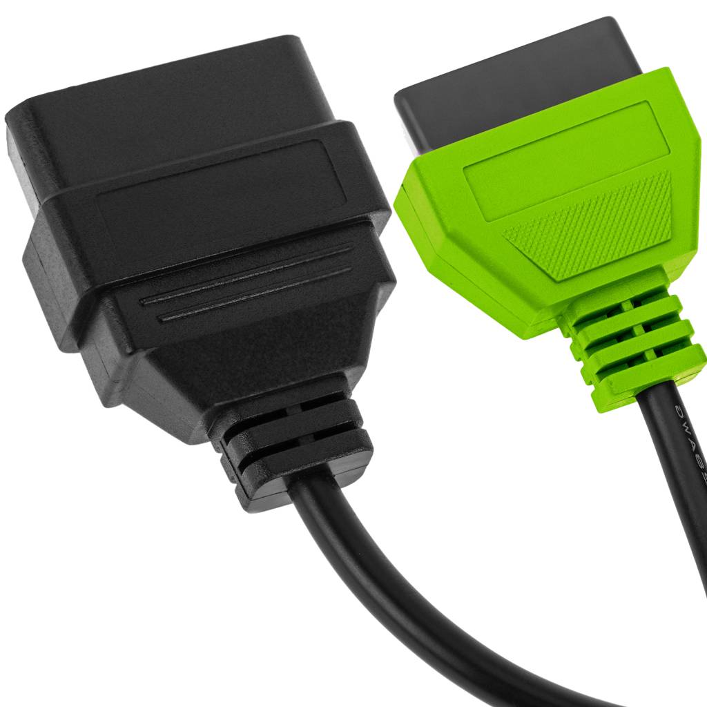 Cable adaptador OBD2 amarillo compatible con FIAT ECU Scan
