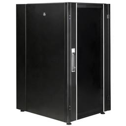 Armario EcoRack 22U 19” negro de pie con puerta de cristal 600 x 800 x 1081 mm