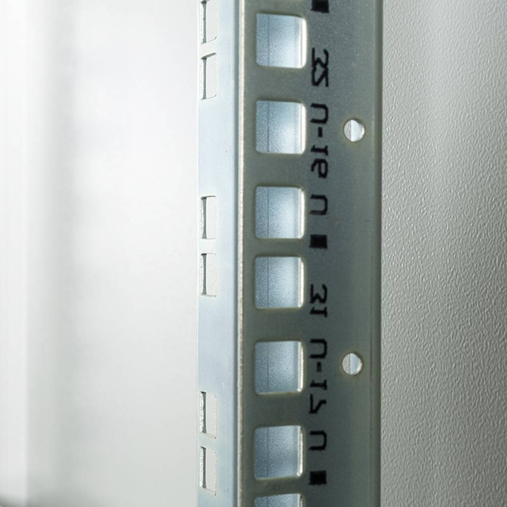 Armario EcoRack 42U 19” blanco de pie con puerta de cristal 600 x 800 x 1980 mm
