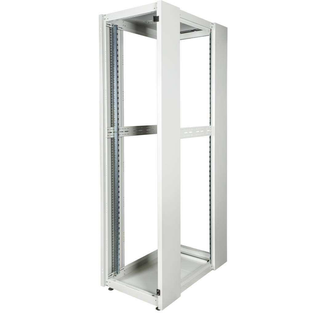 Armario EcoRack 47U 19” blanco de pie con puerta de cristal 600 x 1000 x 2202 mm